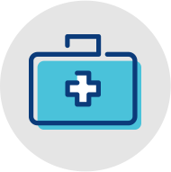 Wellness and Vaccination First Aid Kit icon